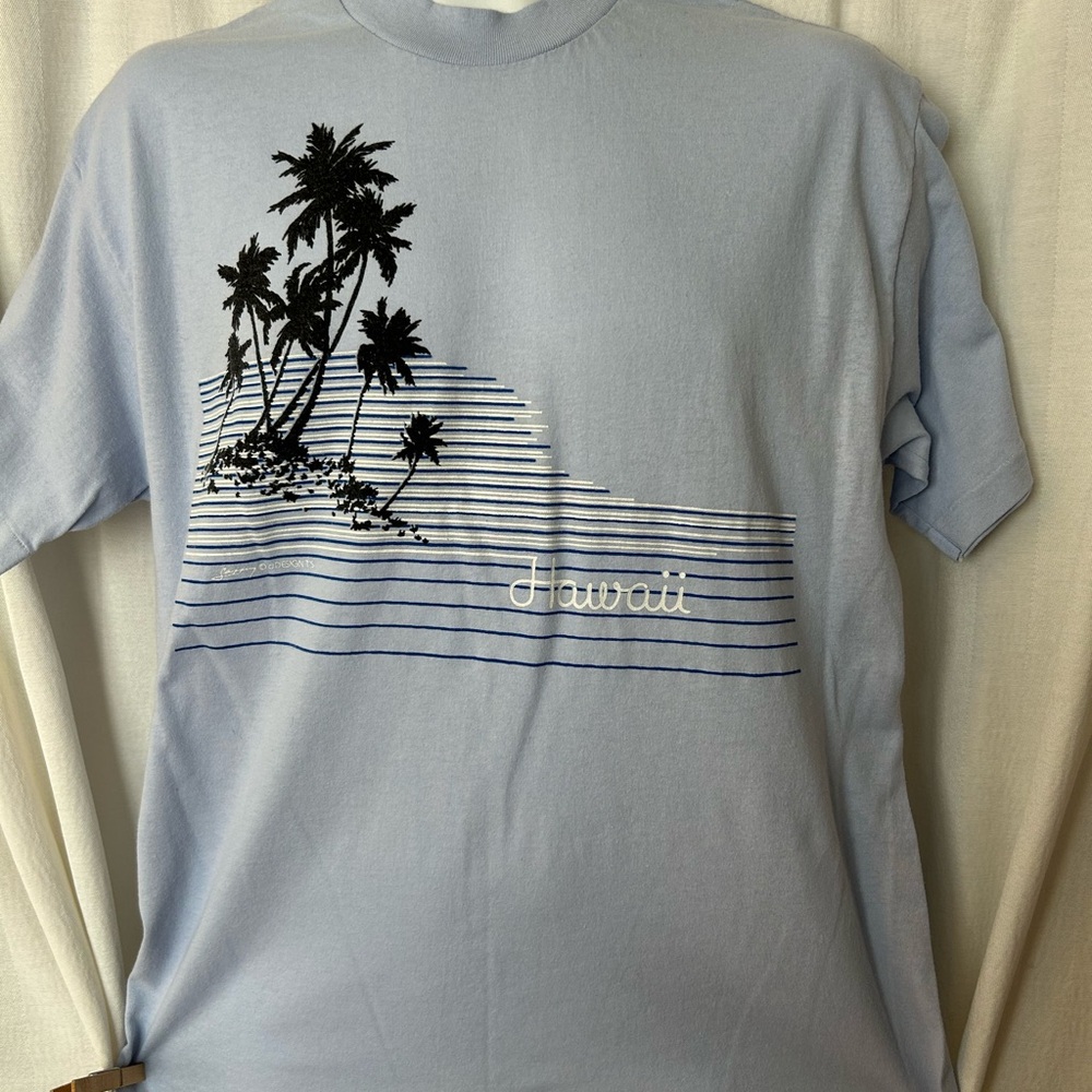 Tee: Vintage hawaii 80s? Tourist shirt made in usa xl